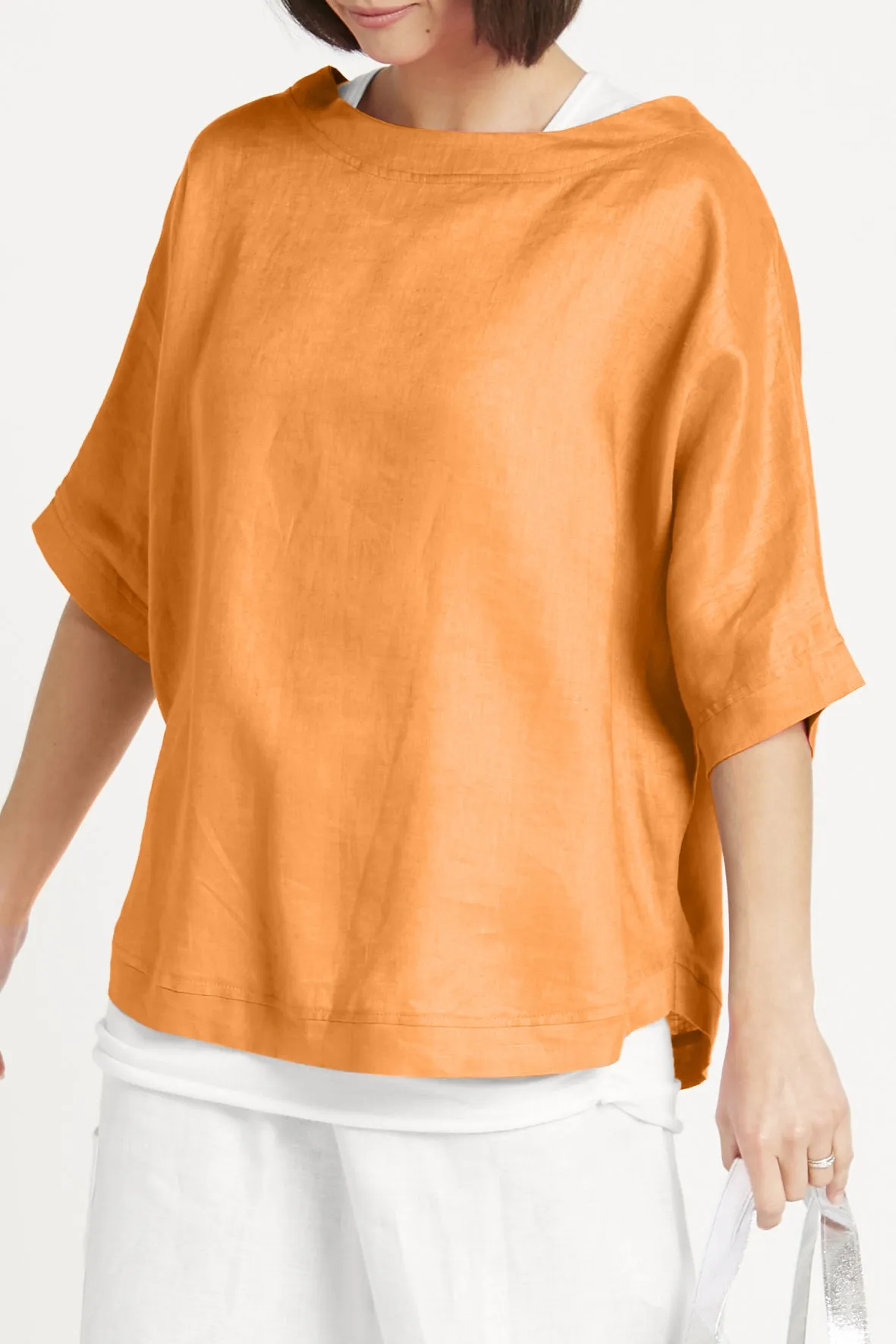 Handkerchief Linen Reversible Top