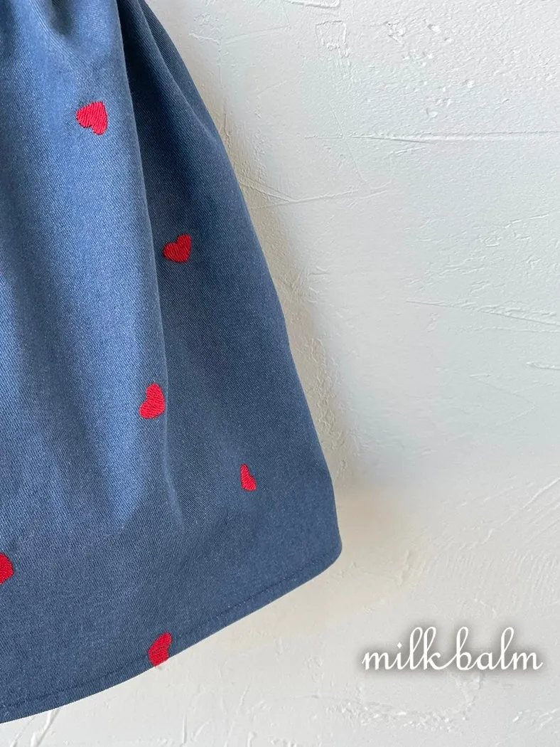Heart suspender skirt