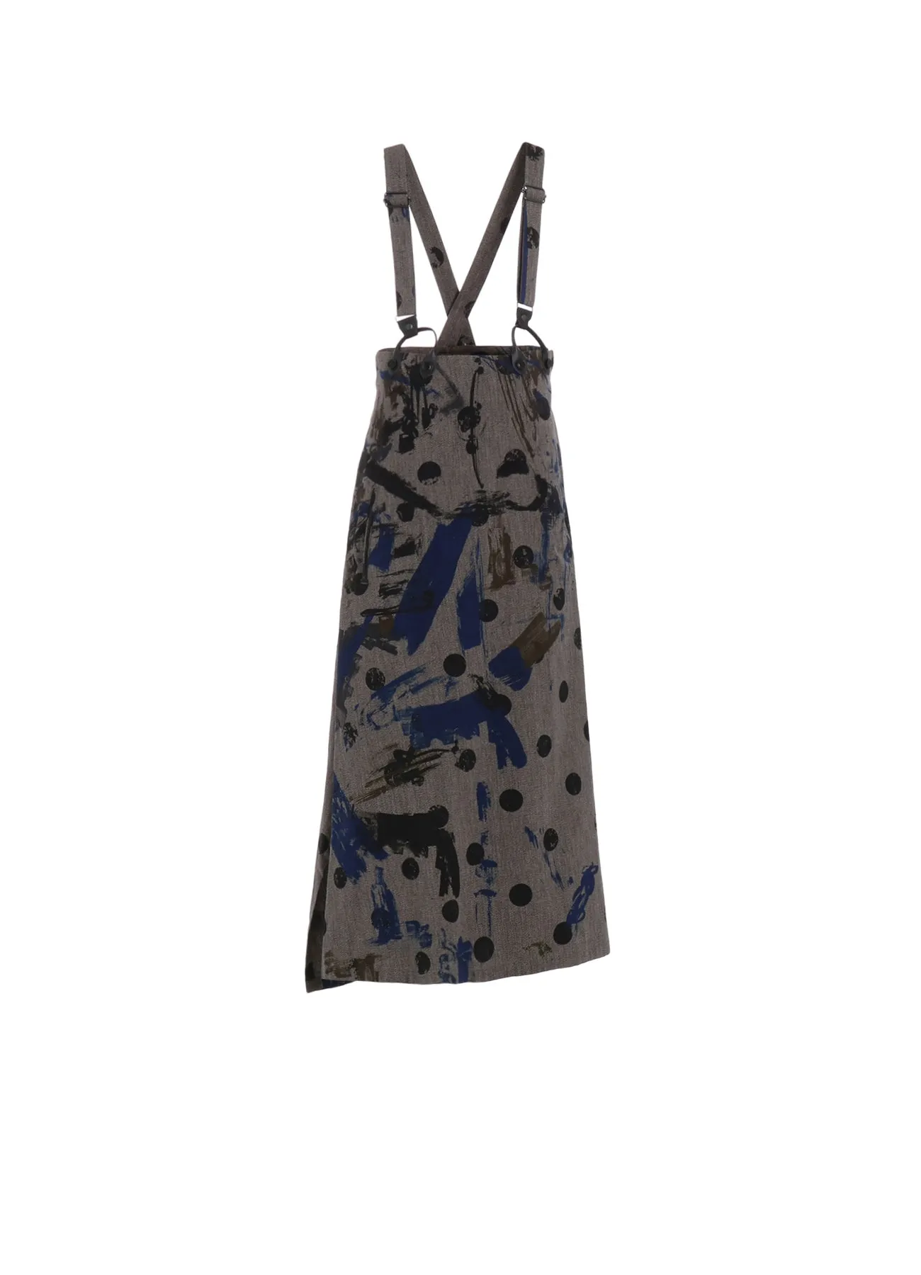 HEATHER POLKA DOT SUSPENDER SKIRT