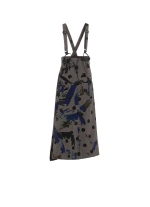 HEATHER POLKA DOT SUSPENDER SKIRT
