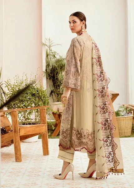 Heavy Embroidered Chiffon Dress for Wedding Party #Y6111