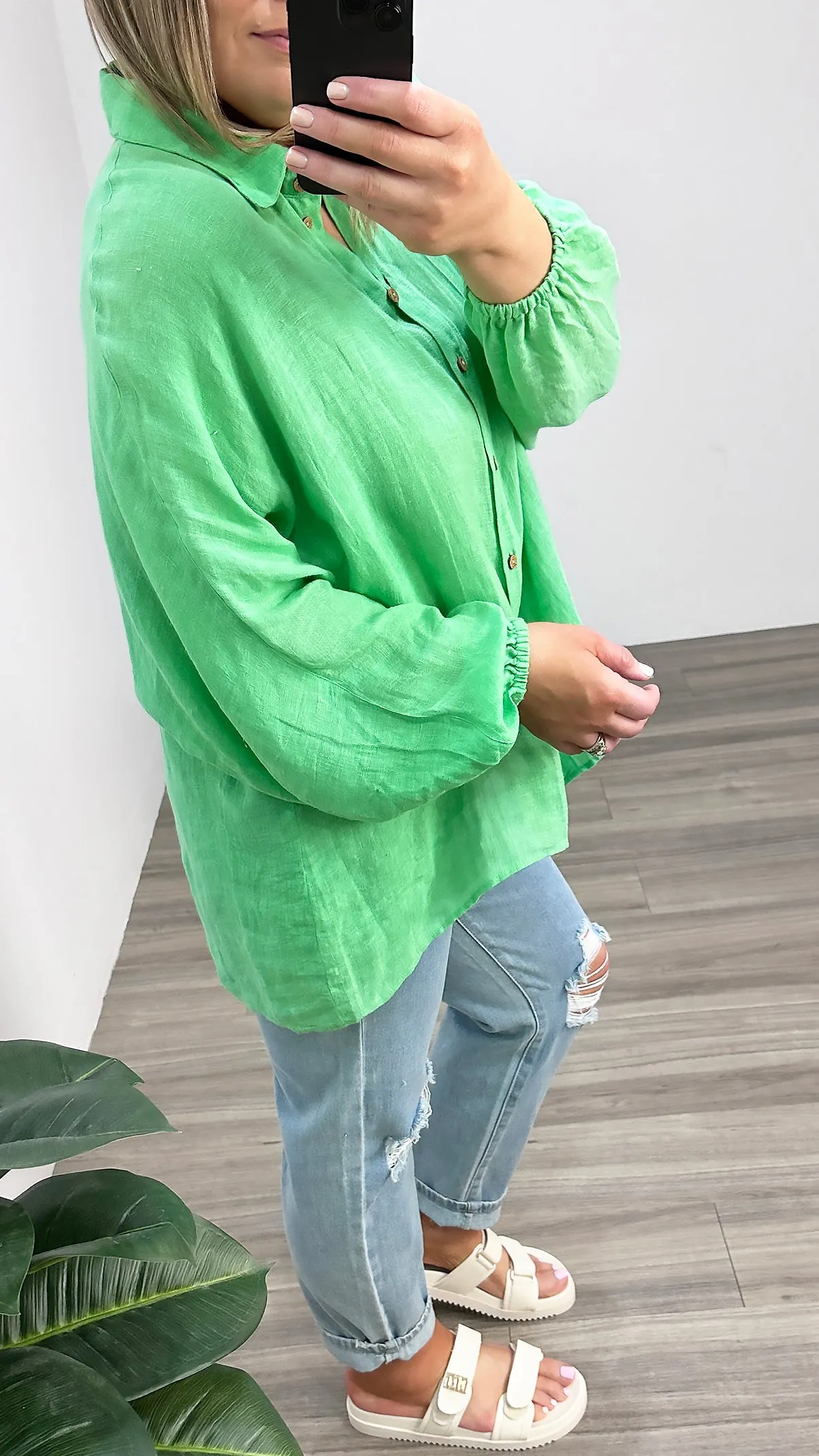Holiday Cliffside Shirt Apple Gauze