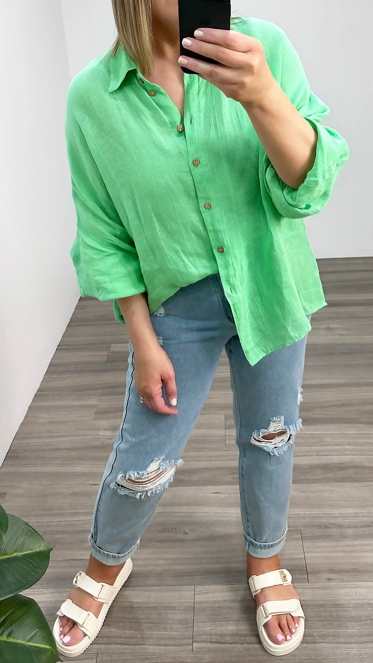 Holiday Cliffside Shirt Apple Gauze