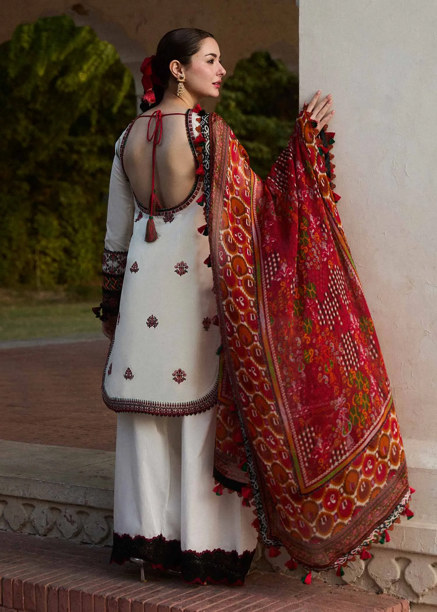 HUSSAIN REHAR | SS LAWN '24 COLLECTION-FAWN