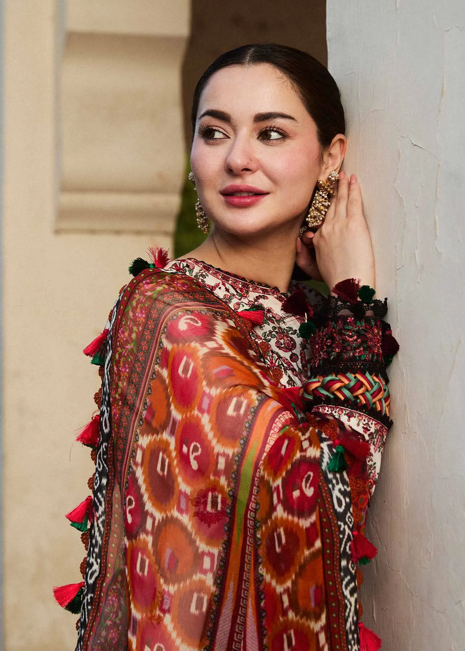 HUSSAIN REHAR | SS LAWN '24 COLLECTION-FAWN