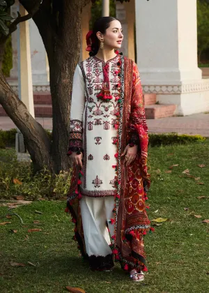 HUSSAIN REHAR | SS LAWN '24 COLLECTION-FAWN