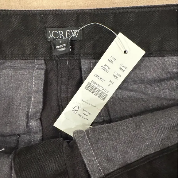 J Crew Button-front denim mini skirt • size 8 • NWT • CC931