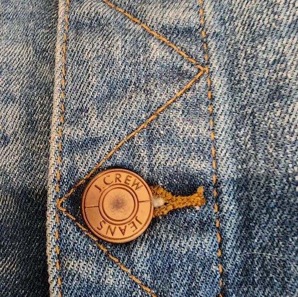 J. Crew Button-Front Denim Skirt Size 25
