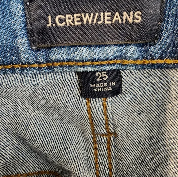 J. Crew Button-Front Denim Skirt Size 25