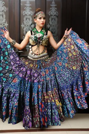 Jaipur Block print multi dot skirt
