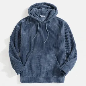 Jare - high-quality corduroy hooded jacket for men