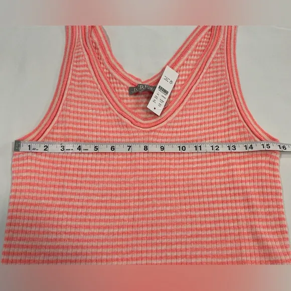 J.Crew | NWT | Merino-Linen Blend Striped Sweater Tank | Large