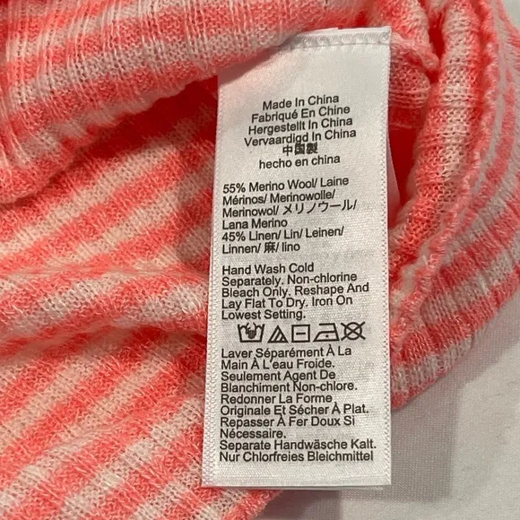 J.Crew | NWT | Merino-Linen Blend Striped Sweater Tank | Large