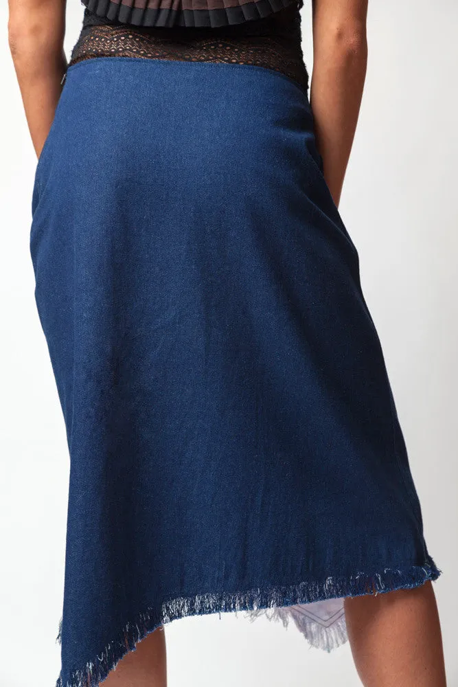 Jean Skirt Silver Bird