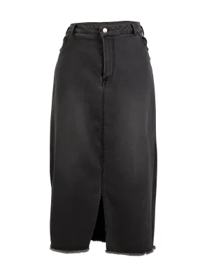 JENNA SKIRT - GREY DENIM