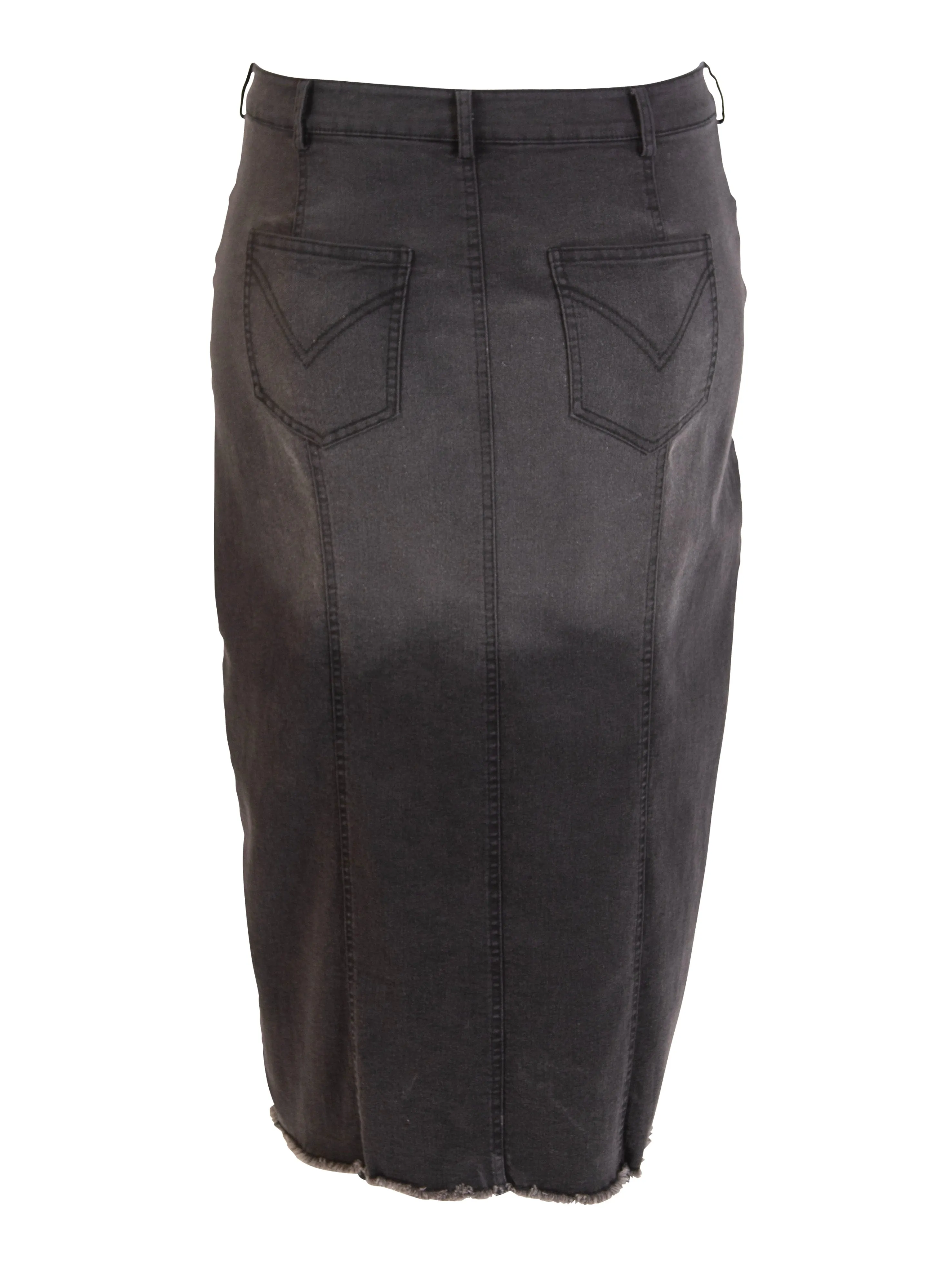 JENNA SKIRT - GREY DENIM