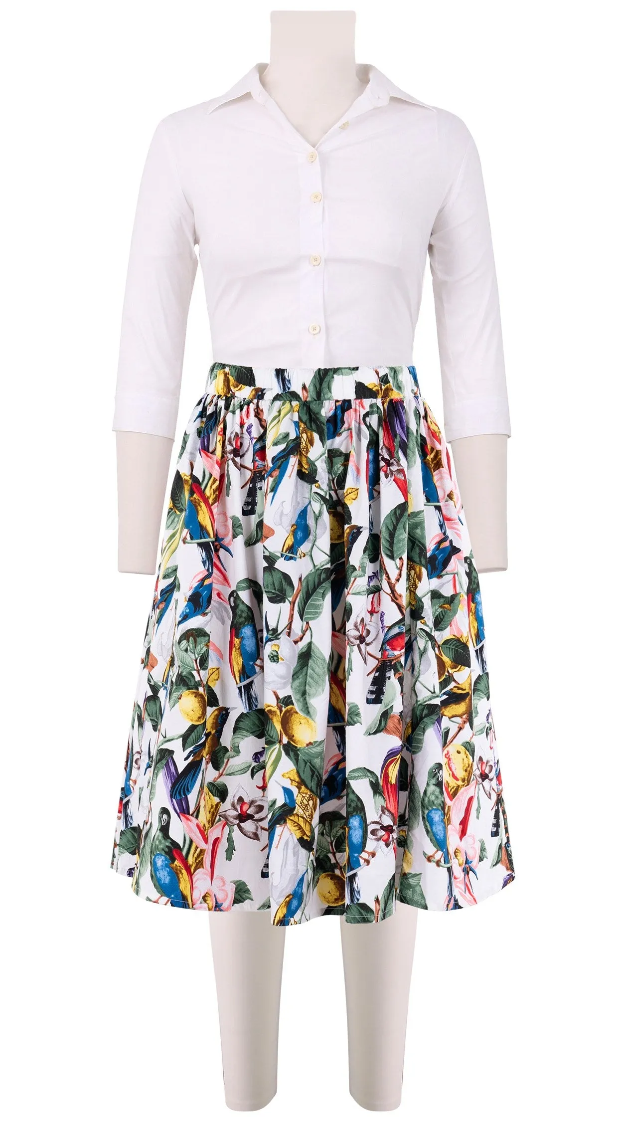 Jenny Skirt #2 Cotton Stretch (Blue Bird)