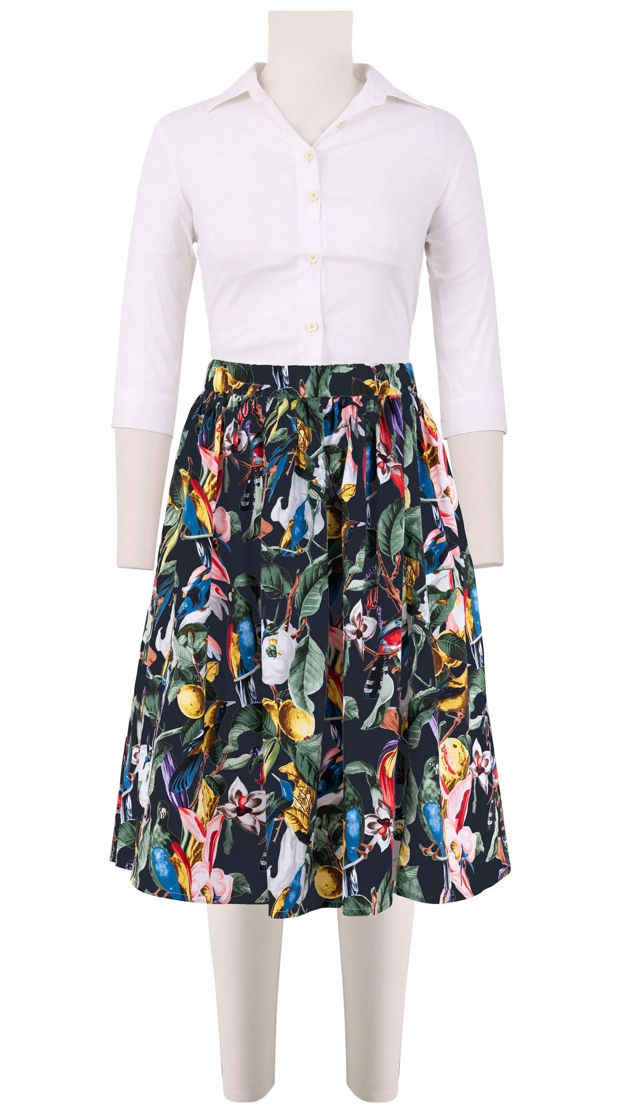 Jenny Skirt #2 Cotton Stretch (Blue Bird)
