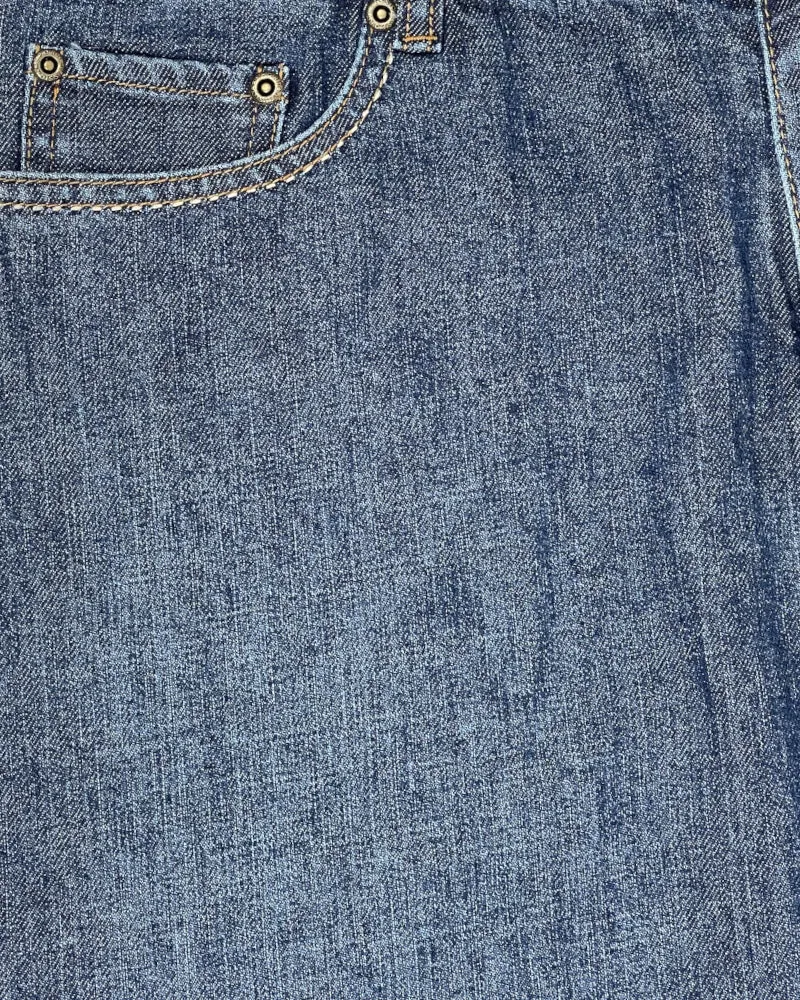 Jessica Sport Dark-wash Blue Denim Midi Skirt (W34)