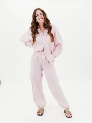 Jett Away Pink Gauze Top