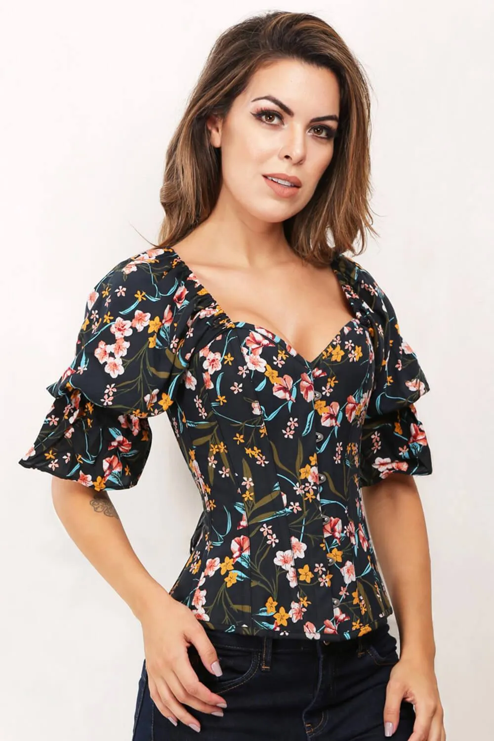 Jimmi Floral Print Summer Corset