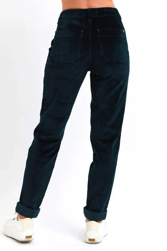 Judy Blue Full Size High Waist Corduroy Cuffed Jogger Plus Size