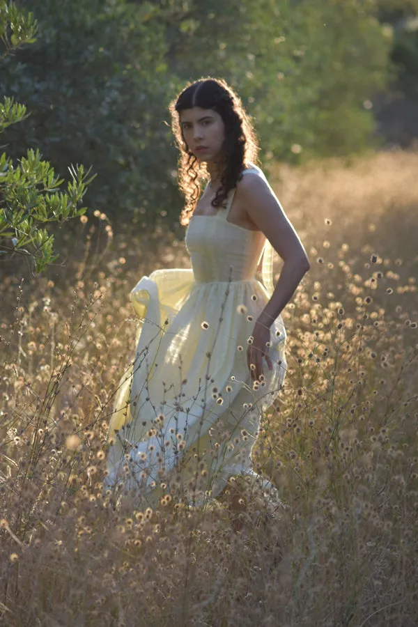 Juliette Dress In Blé Cotton Voile (Pre-Order, Ships April 15)
