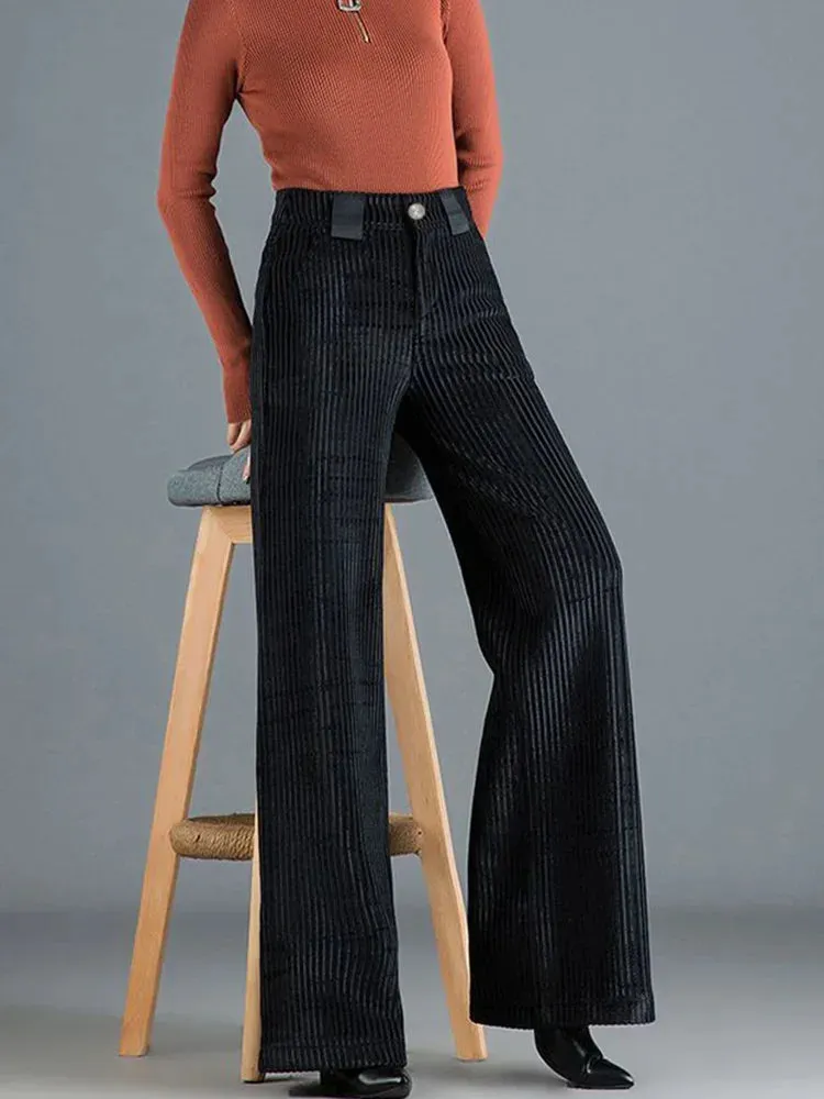 KATRINA I High-waisted corduroy pants