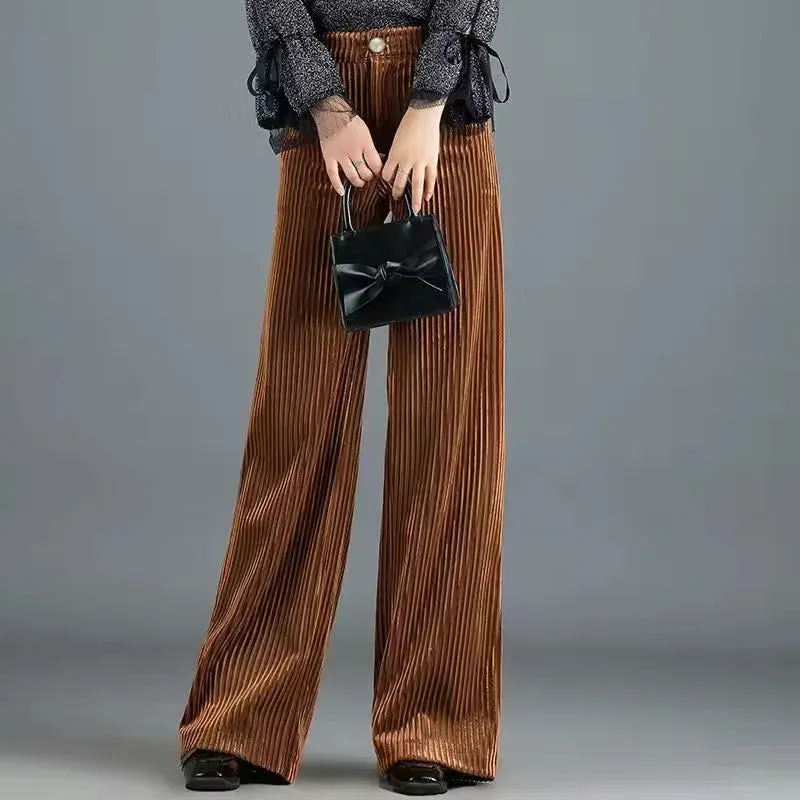 KATRINA I High-waisted corduroy pants