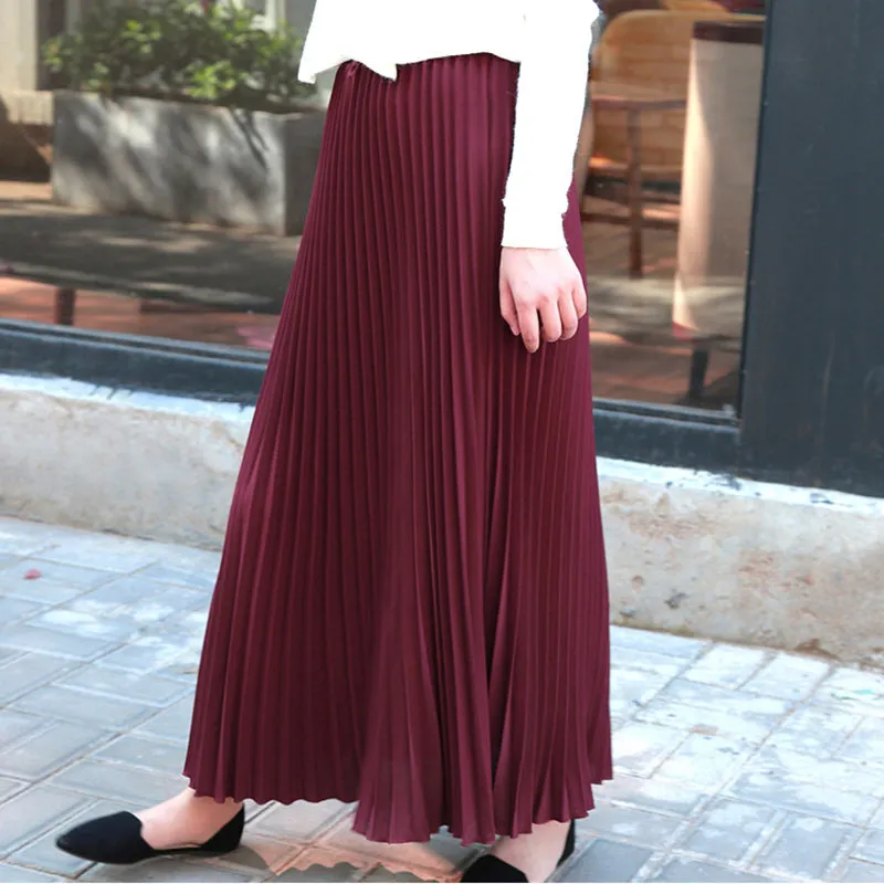 Kawaii High Waist Pleated A-Line Swing Skirt