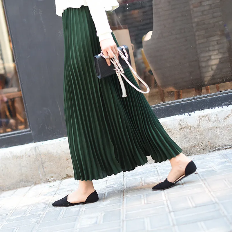Kawaii High Waist Pleated A-Line Swing Skirt
