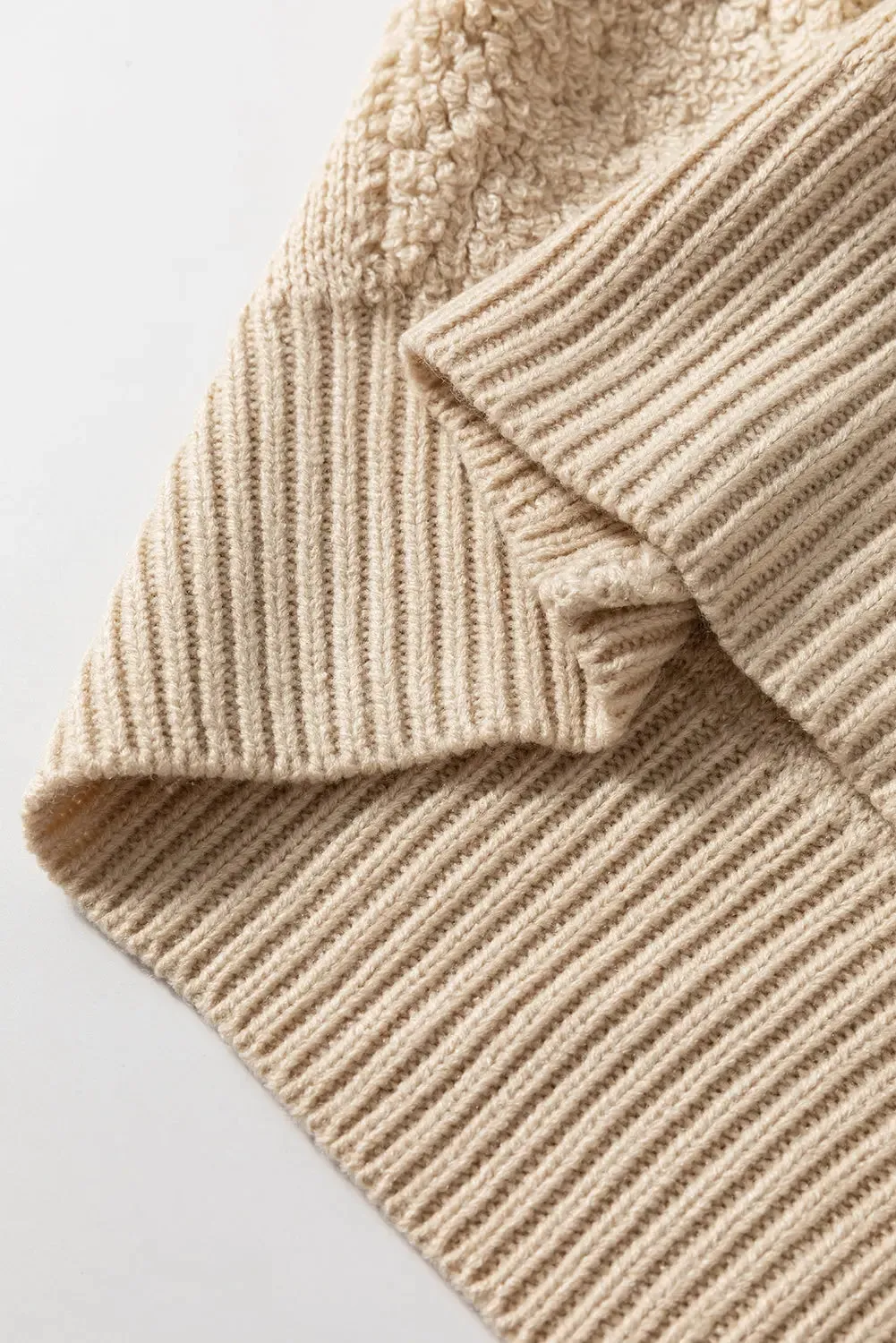 'Kenna' Checkered Fleece Sweater