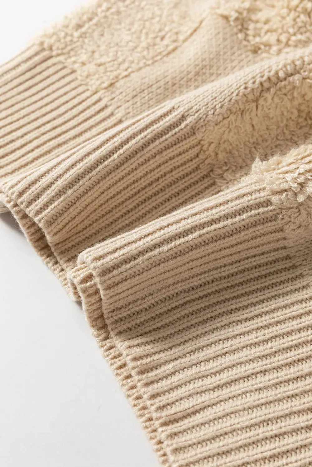'Kenna' Checkered Fleece Sweater