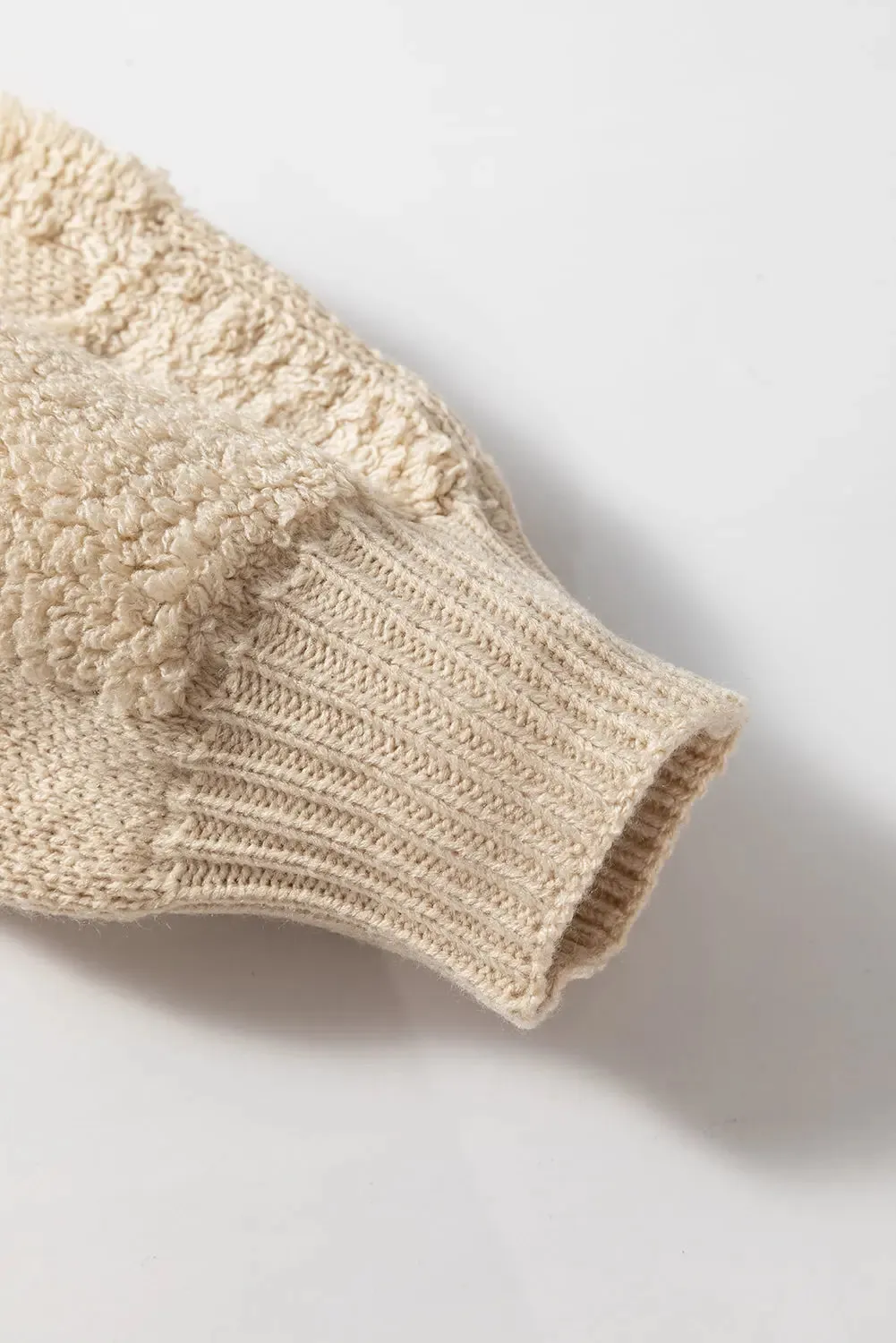 'Kenna' Checkered Fleece Sweater