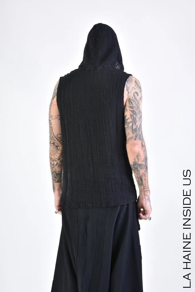 La Haine Inside Us Regular Gauze Linen Cotton Tank Top