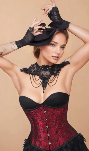 Laila Underbust Waist Training Brocade Corset