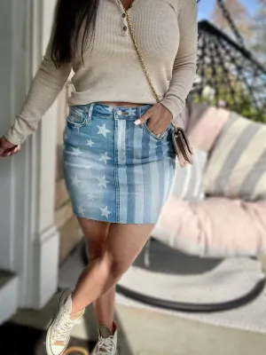 Land of the Free Judy Blue Skirt