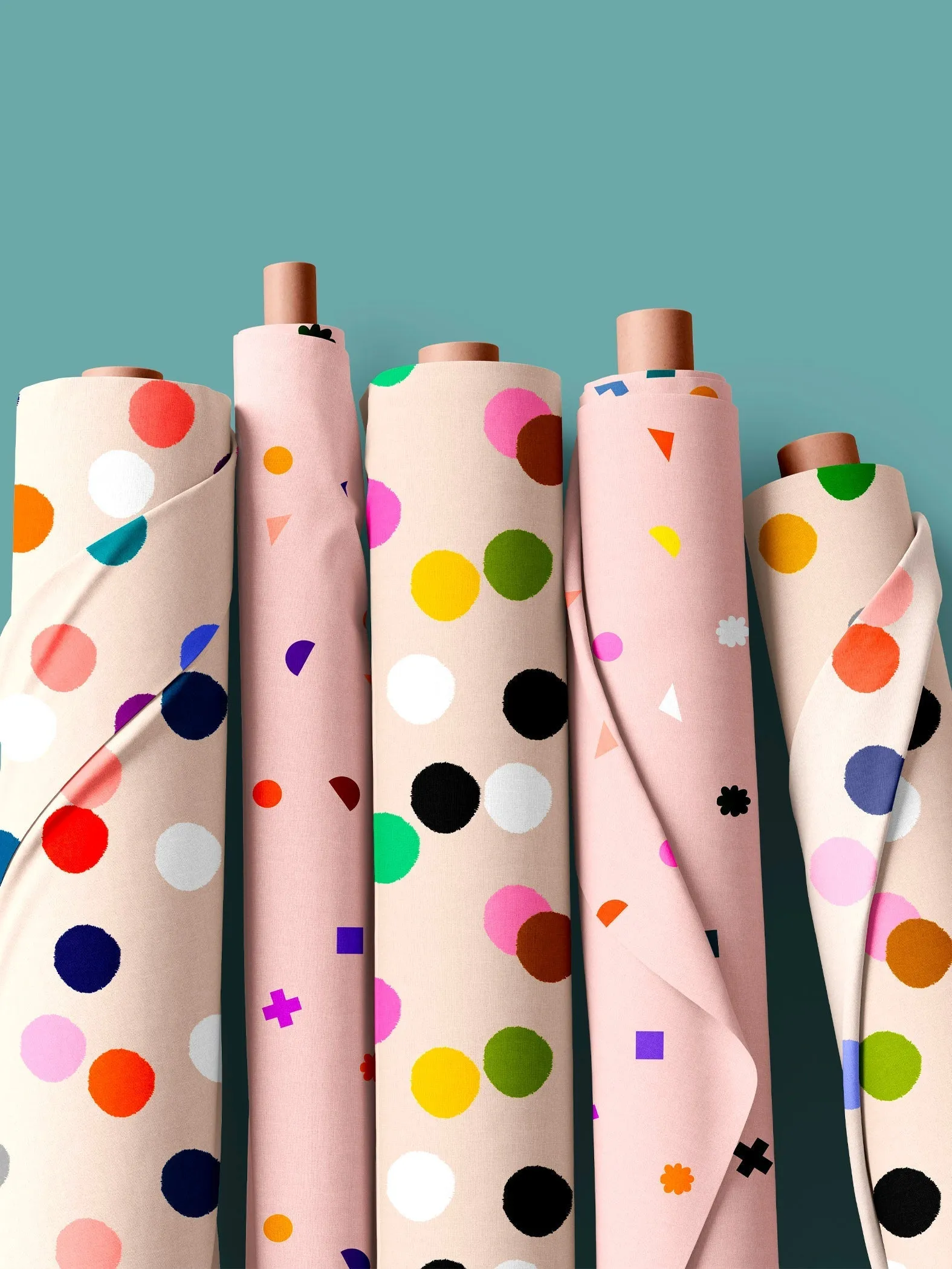 Large Confetti cotton linen (CUT PIECE 45CM)