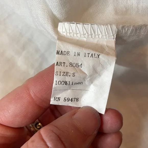 Laura Gotti Italian linen cover up NWOT