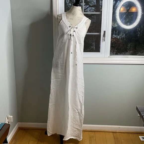 Laura Gotti Italian linen cover up NWOT