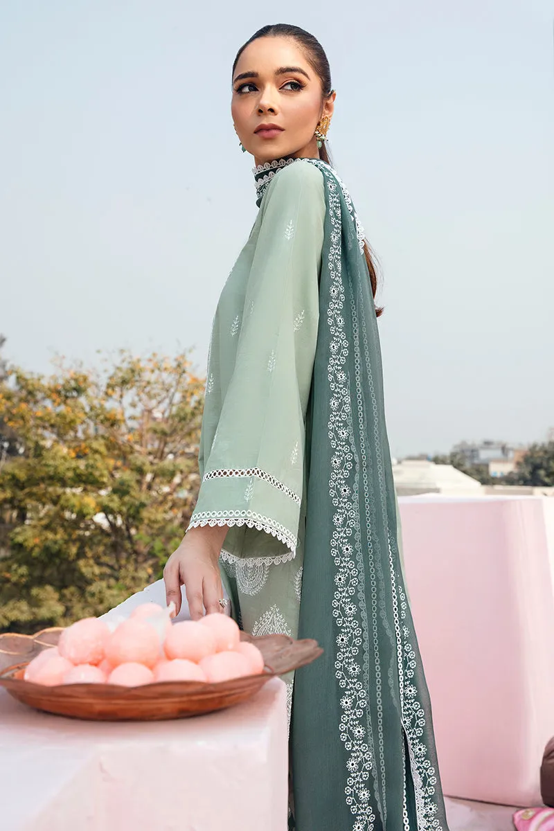 LAUREL SAGE-3PC LAWN EMBROIDERED SUIT