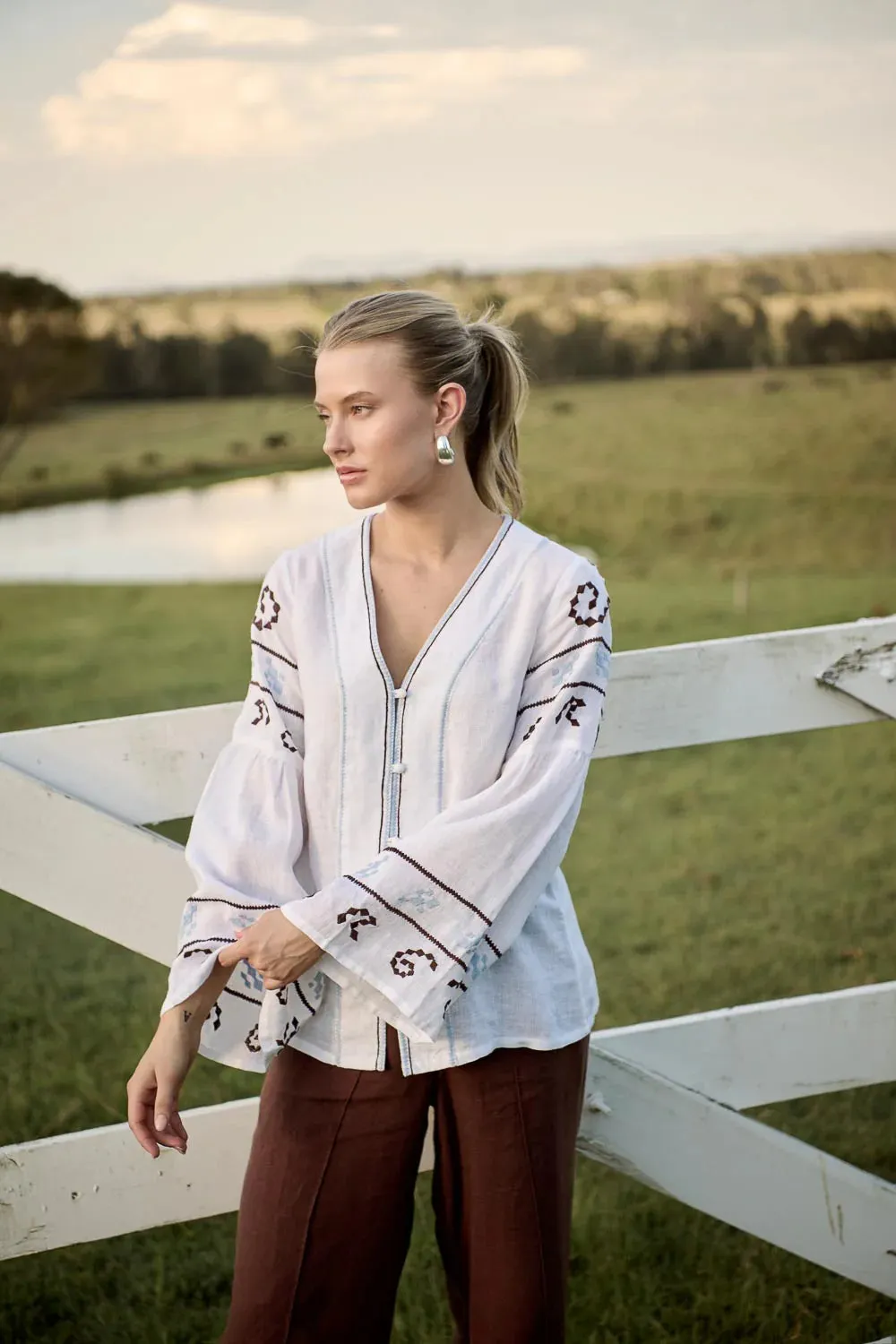 Lavett Linen Blouse