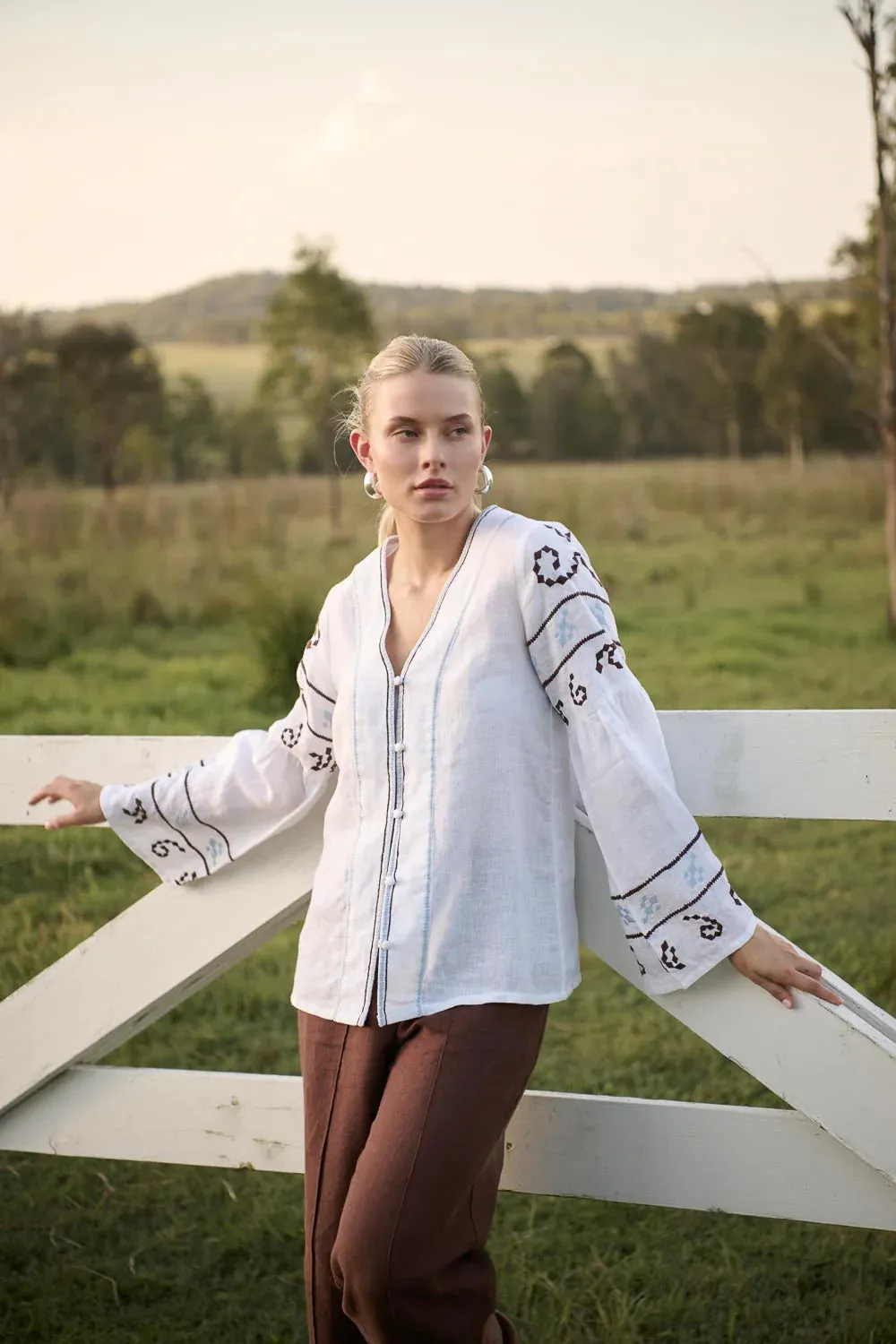 Lavett Linen Blouse