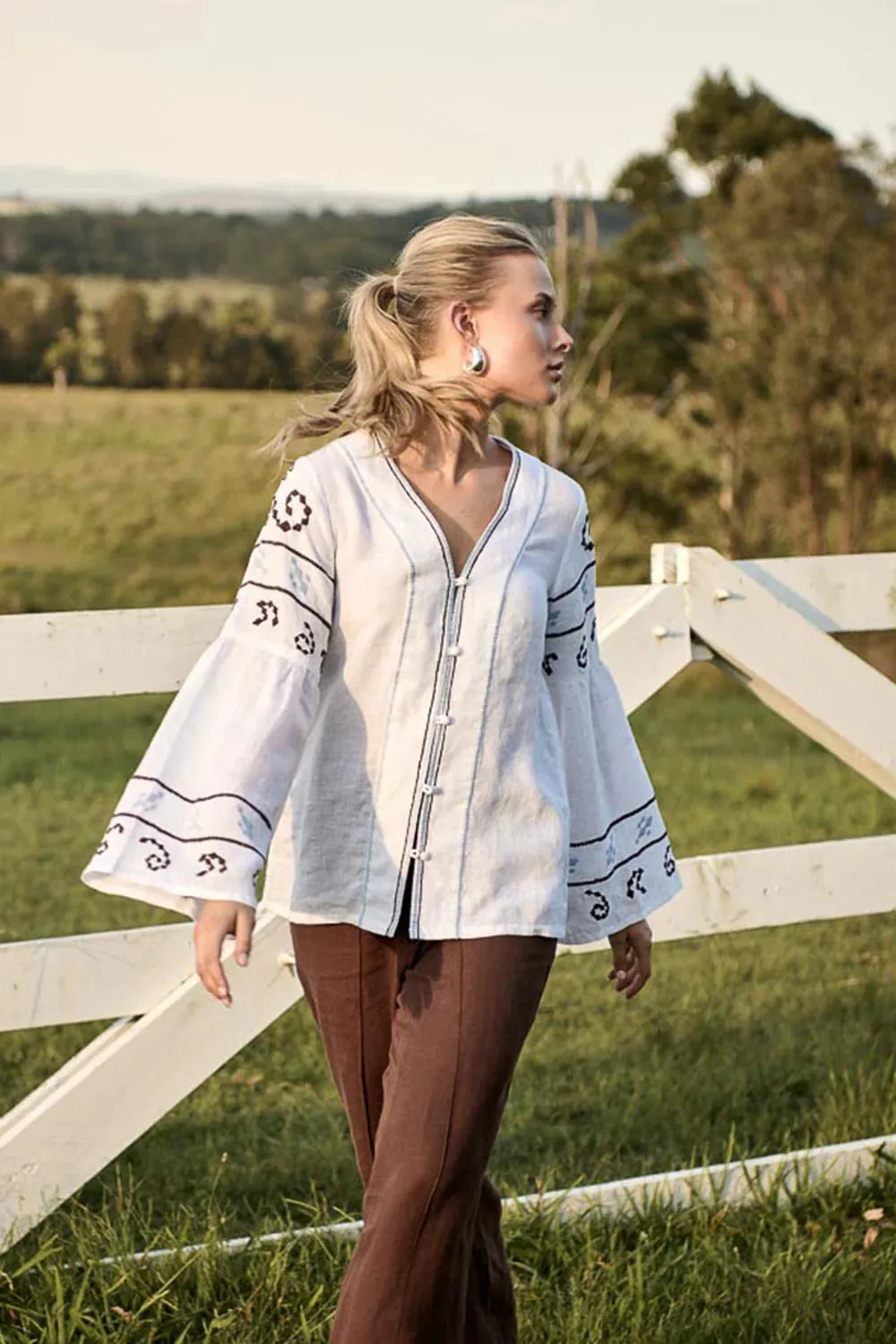 Lavett Linen Blouse