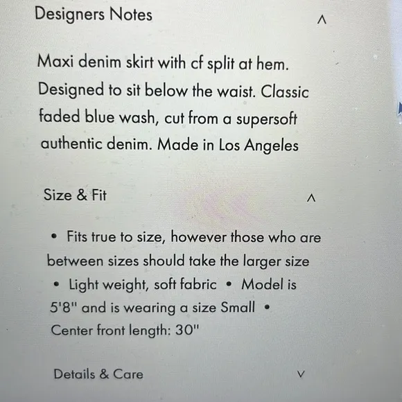 Le Jean skirt