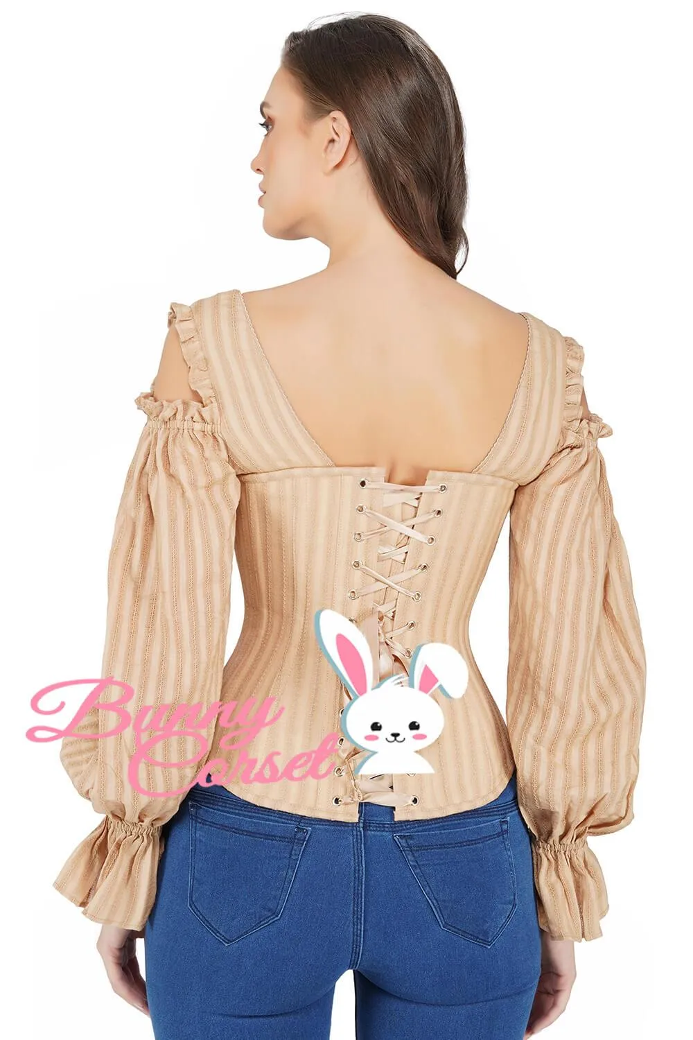 Lena Bespoke Overbust Cotton Corset