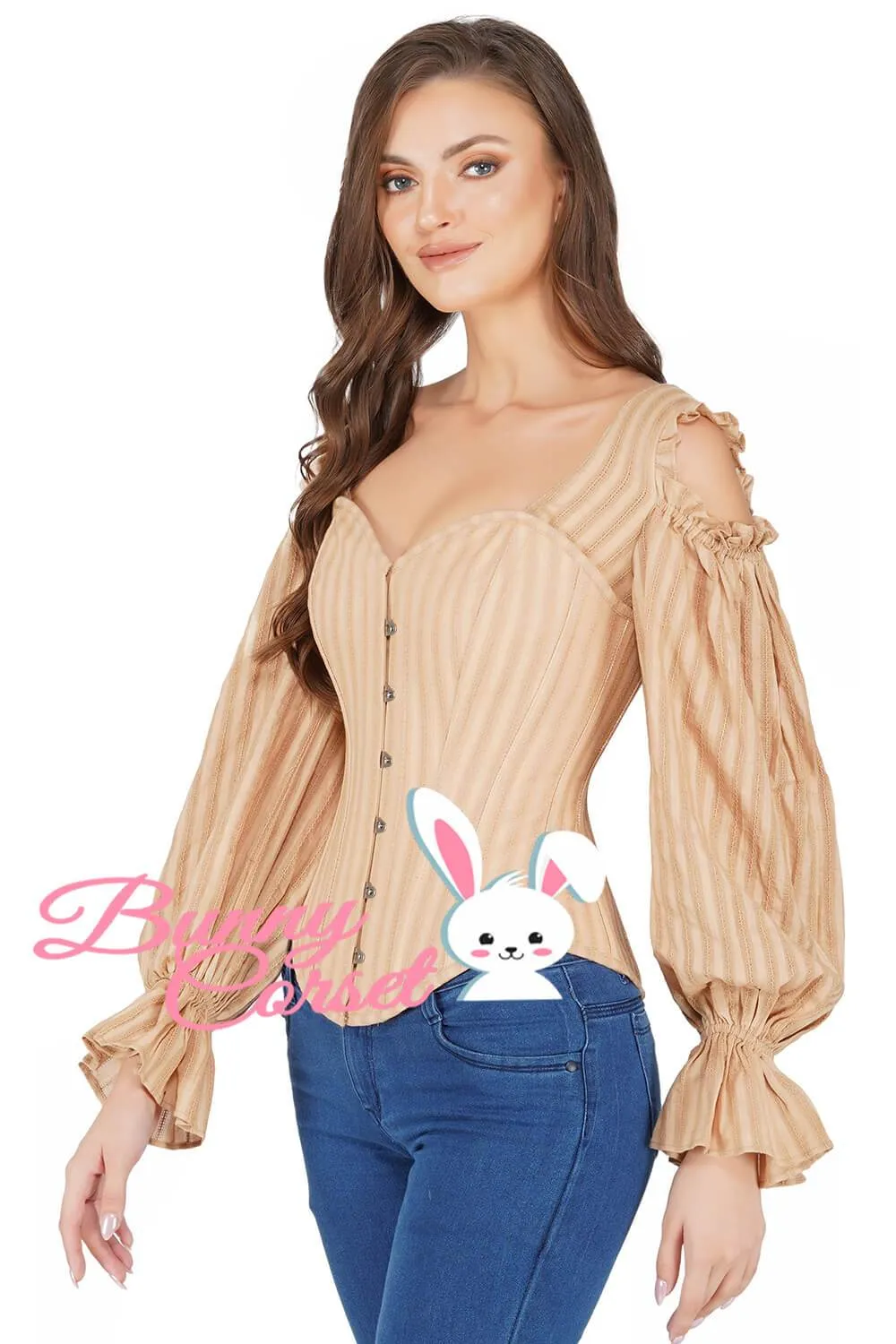 Lena Bespoke Overbust Cotton Corset