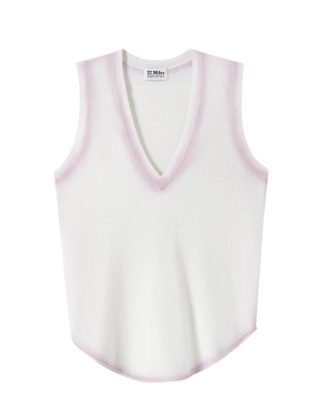 Leslie Women's Tank with Spray Painted Trim