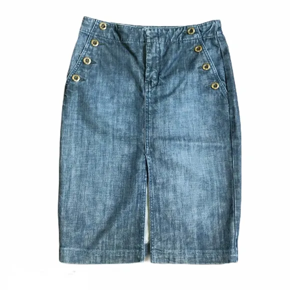 Level 99 Denim Pencil Skirt