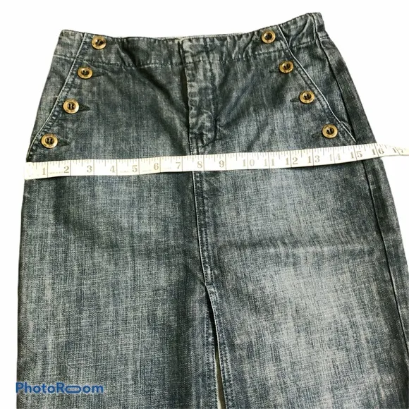 Level 99 Denim Pencil Skirt